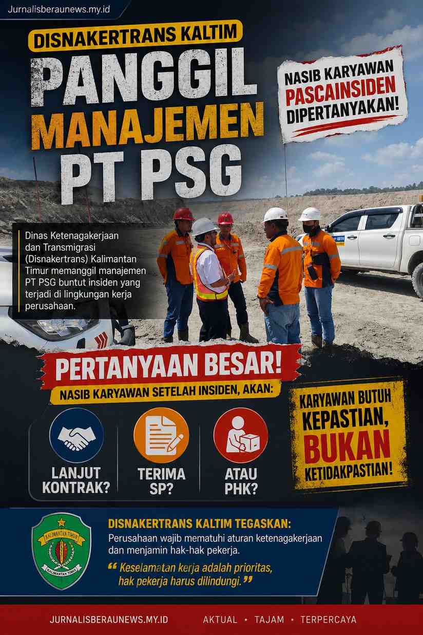 Disnakertrans Kaltim Panggil Manajemen PT PSG, Nasib Karyawan Pascainsiden Dipertanyakan: Lanjut Kontrak, SP, atau PHK?